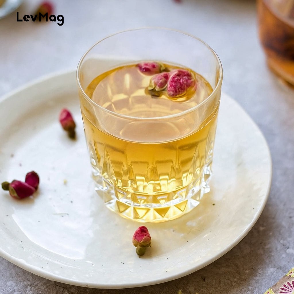 Flowers or leaves for use as tea substitutes